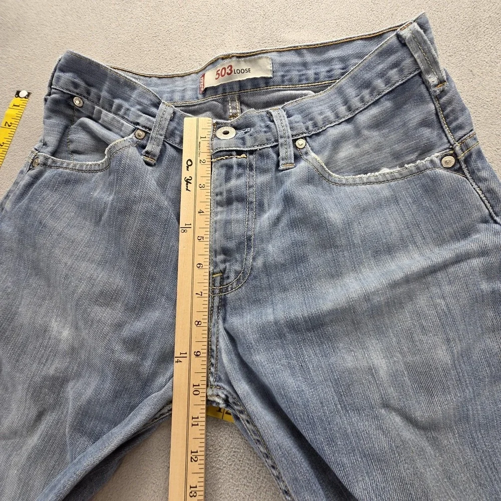 Vintage Levis Engineered Jeans Mens Blue 503 Loose Zip Fly Fits 29x30
